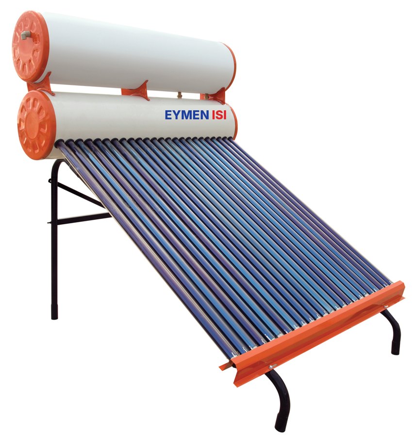 Eymen Isı 24 Tüplü Elektrostatik Boyalı · Tam boy depo vakum tüplü güneş enerjisi sistemi, 150 litre