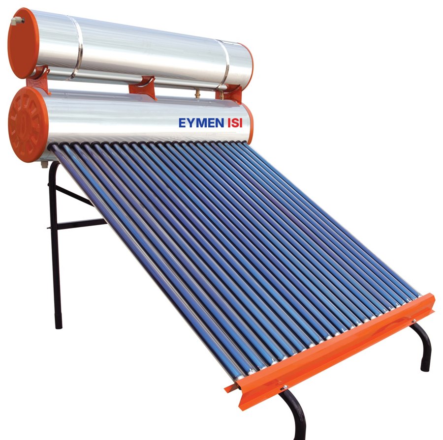 Eymen Isı 24 Tüplü Krom-Nikel · Tam boy depo vakum tüplü güneş enerjisi sistemi, 150 litre